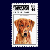 Sara The Golden Retriever Postage postage