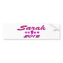 Sarah 2012 bumper stickers