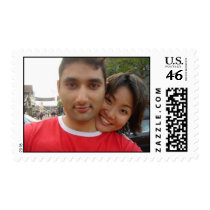 Sarah and Santosh in Rhode Island postage