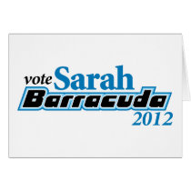 Sarah Barracuda 2012 Greeting Card