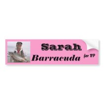 Sarah Barracuda for VP bumper stickers
