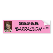 Sarah 'Barracuda' for VP! bumper stickers