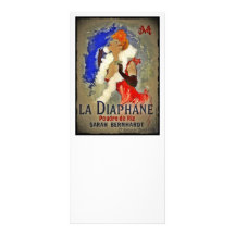 Sarah Berhardt La Diaphane Full Color Rack Card
