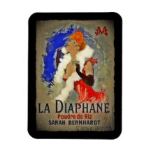 Sarah Berhardt La Diaphane Rectangular Magnet