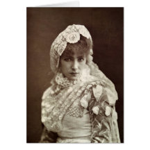 Sarah Bernhardt  in the role of Marion Delorme Cards
