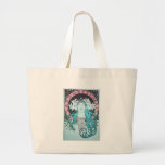 Sarah Bernhardt Mucha Vintage Art Nouveau Retro Canvas Bag