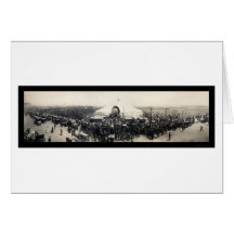 Sarah Bernhardt Tent Chicago Photo 1906 Greeting Card