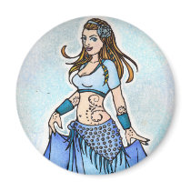 Sarah Blue Bellydancer magnets