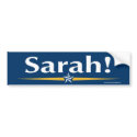 Sarah! Bumper Sticker bumper stickers