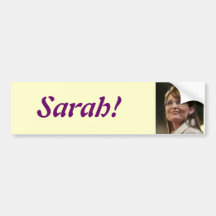Sarah! bumper sticker