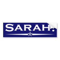 Sarah Bumper Sticker bumper stickers by republicanswag08 Sarah Bumper Sticker bumper stickers