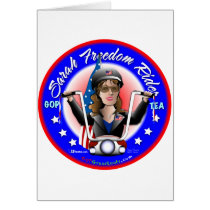 Sarah Liberty Rider Greeting Card