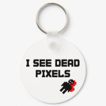 Sarah Marshall Dead Pixels keychains
