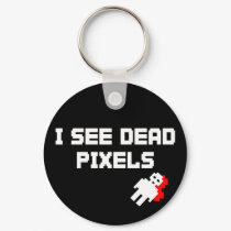Sarah Marshall Dead Pixels keychains