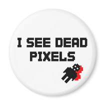 Sarah Marshall Dead Pixels Fridge Magnets