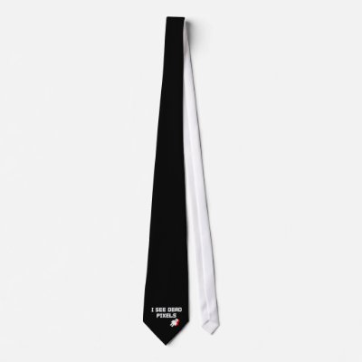 Sarah Marshall Dead Pixels Custom Tie by Zerotees