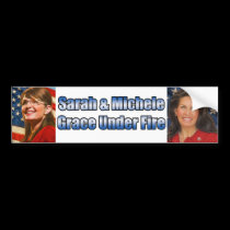 Sarah & Michele Grace Under Fire bumper stickers