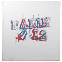 SARAH PALIN '12 Faded.png Cloth Napkin