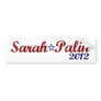 Sarah Palin 2012 Bumper Sticker
