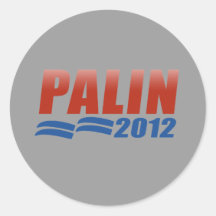 Sarah Palin 2012 Round Stickers