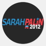Sarah Palin 2012 Round Stickers