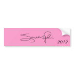 Sarah Palin 2012 Simple bumper stickers