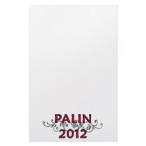 Sarah Palin 2012 Stationary Personalized Stationery
