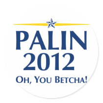 Sarah Palin 2012 Round Sticker