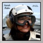 Sarah Palin Aboard The U.S.S. Stennis posters