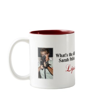 Sarah Palin and a Pit Bull Mug by sarahpalintees
