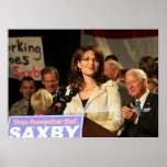 Sarah Palin at Chambliss Rally Poster
