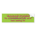 SARAH PALIN bumper stickers