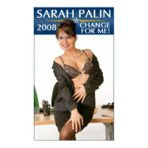 Sarah Palin - Change For Me! Poster posters