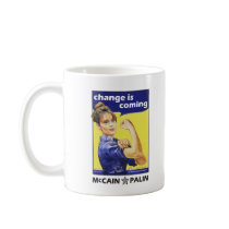 Sarah Palin - Change is Coming mugs