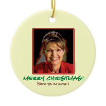 Sarah Palin Christmas Ornament ornaments