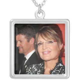 Sarah Palin Collage Necklaces necklace