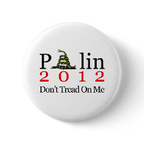 Sarah Palin Don't Tread On Me buttons