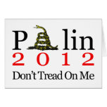 Sarah Palin Don't Tread On Me cards