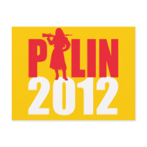 Sarah Palin Firearms white Post Card