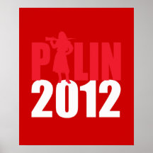 Sarah Palin Firearms white Print
