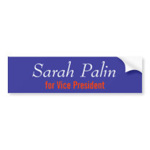 Sarah Palin for Vice President bumper stickers by hjoeyk Sarah Palin for Vice President bumper stickers