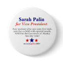 Sarah Palin for Vice President buttons by sarahpalintees Sarah Palin for Vice President buttons