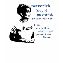 Sarah Palin Funny Maverick Womens Shirt by SideSplitters Sarah Palin Funny Maverick Womens Shirt