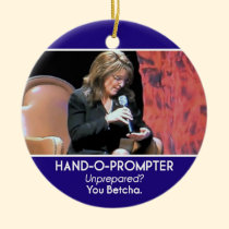 Sarah Palin Hand-o-Prompter Ornament ornaments