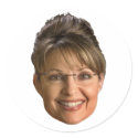 sarah palin head stickers