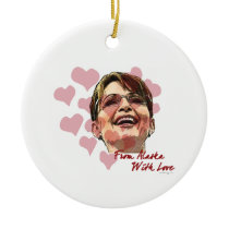 Sarah Palin Hearts Ornament ornaments