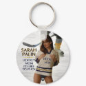 Sarah Palin - Hockey Mom I'd Like To Puck Keychain