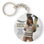 Sarah Palin - Hockey Mom I'd Like To Puck Keychain