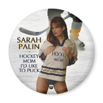 Sarah Palin - Hockey Mom I'd Like To Puck Magnet