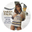 Sarah Palin - Hockey Mom I'd Like To Puck Stickers
